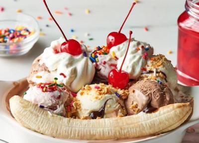 طرز تهیه 4 مدل دسر با بستنی و موز کافی شاپی و خوشمزه